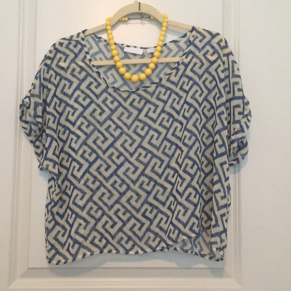 NY & Co. sheer crop top